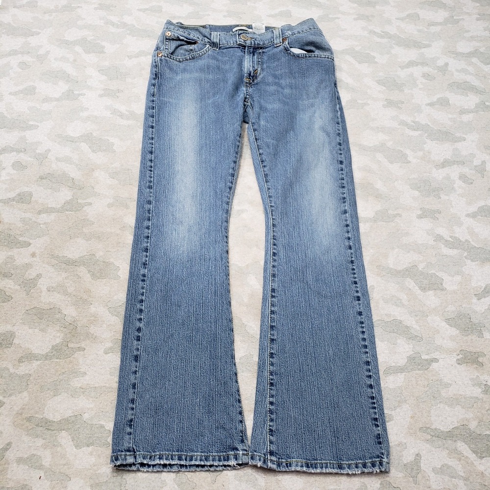 Vintage Levis 542 Jeans Womens 10M Blue Y2K Low Flare Pockets Denim Medium Wash
